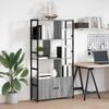 vidaXL Bookshelf Grey sonoma 80 x 30 x 155.5 cm Engineered Wood