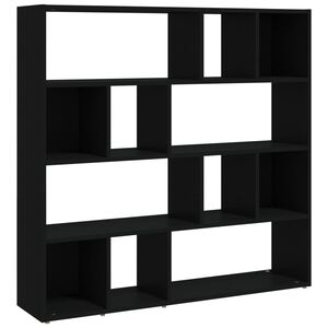 vidaXL Book Cabinet/Room Divider Black 105x24x102 cm