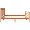 vidaXL Bed Frame with Headboard Wax Brown 180 x 200 cm