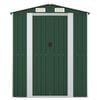 vidaXL Garden Shed Green 192x108x223 cm Galvanised Steel