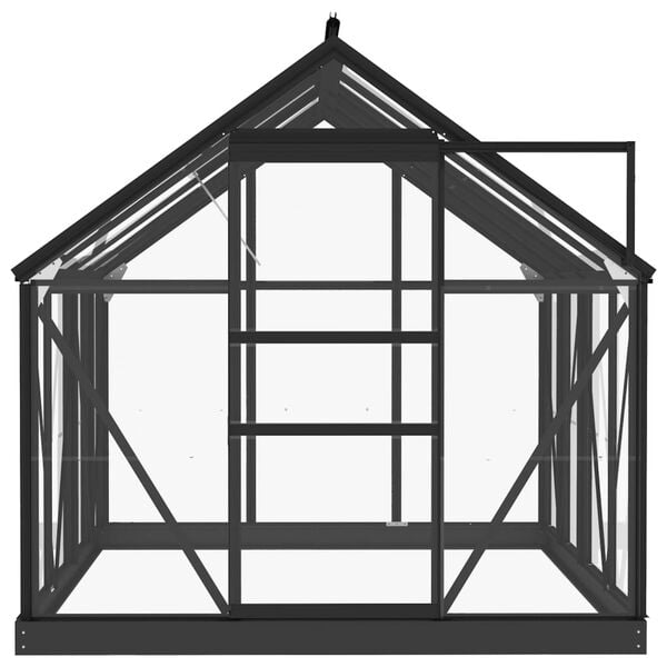 vidaXL Greenhouse Replacement Frame Anthracite 155x200.5x191 cm Aluminium