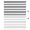 vidaXL Zebra Blind 120 x 175 cm Grey