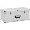 vidaXL Storage Cases 3 pcs Silver Aluminium