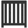vidaXL Radiator Cover Black Oak 78 x 20 x 82 cm Engineered Wood