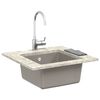 vidaXL Sink Grey 430 x 460 mm 80% Quartz and 20% Resin