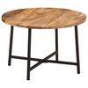 vidaXL Coffee Table 54x54x35 cm Solid Wood Mango and Iron