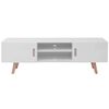vidaXL TV Stand MDF 150x35x48.5 cm High Gloss White