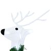 vidaXL LED Reindeers 6 pcs White Fabric