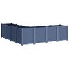 vidaXL Garden Planter Blue Grey 160x160x53 cm PP