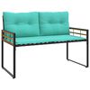 vidaXL Outdoor Furniture Set with Cushion 4 pcs Turquoise