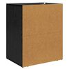 vidaXL Bedside Cabinet Black oak 50 x 36 x 60 cm Engineered wood