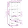 vidaXL Bookcase Old wood Engineered wood