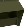vidaXL Chicken Feeder Olive Green 20 x 25 x35 cm Cold-Rolled Steel