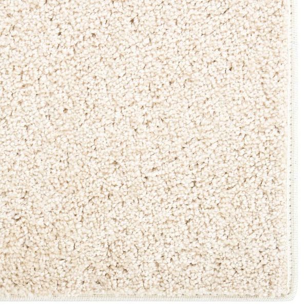 vidaXL Soft Pile Rug Anti-slip 115x170 cm Beige