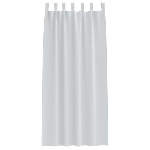 vidaXL Blackout Curtains with Rings 2 pcs Pale Grey 260 x 140 cm