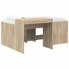 vidaXL Kids'High Bed Frame with Desk Sonoma Oak 80 x 160 cm