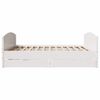 vidaXL Bed Frame without Mattress White 180x200 cm Super King Solid Wood Pine