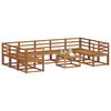 vidaXL Outdoor Sofa Set 10 pcs Natural Solid Acacia Wood
