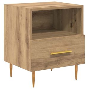 vidaXL Bedside Table Brown 40 x 35 x 47.5 cm Engineered Wood