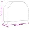 vidaXL BBQ Cover 147x61x112 cm Black 420D Oxford
