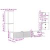 vidaXL TV Cabinet Set Wall-mounted 4 pcs Old Wood Engineered Wood