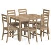 vidaXL 7 Piece Dining Set Solid Wood Acacia