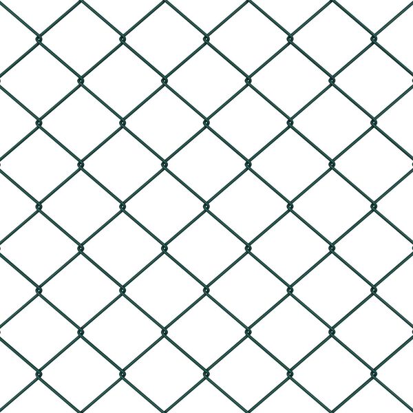 vidaXL Chain Link Fence with Posts Green 1 x 10 m Steel