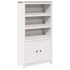 vidaXL Highboard White 80x35x154 cm Solid Wood Pine