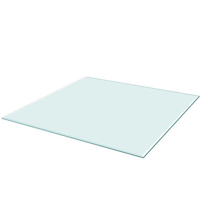 vidaXL Table Top Tempered Glass Square 800x800 mm