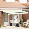 vidaXL Retractable Awning Manual Cream 350 x 200 cm Fabric