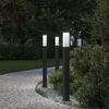 vidaXL Bollard Lights 3 pcs 80 cm Black IP44