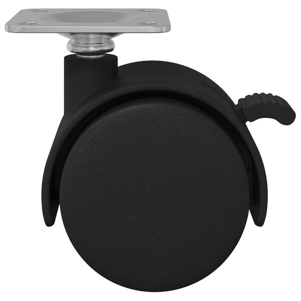 vidaXL Castor 12 pcs Black 39.5 x 39.5 x 37.8 mm