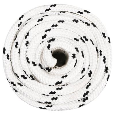 vidaXL Work Rope White 18 mm 100 m Polyester