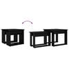 vidaXL Coffee Table Set 2 pcs Black Oak Engineered Wood