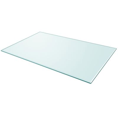 vidaXL Table Top Tempered Glass Rectangular 1000x620 mm
