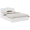 vidaXL Storage Bed with Headboard White 150 x 200 cm Engineered Wood