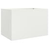 vidaXL Planter White 62x40x39 cm Steel