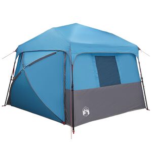 vidaXL Instant Tent with Rainfly 12-Person Quick-Release Blue