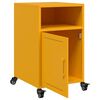 vidaXL Bedside Cabinets 2 pcs Mustard Yellow 36x39x59 cm Steel