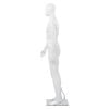 vidaXL Full Body Male Mannequin with Glass Base Glossy White 185 cm
