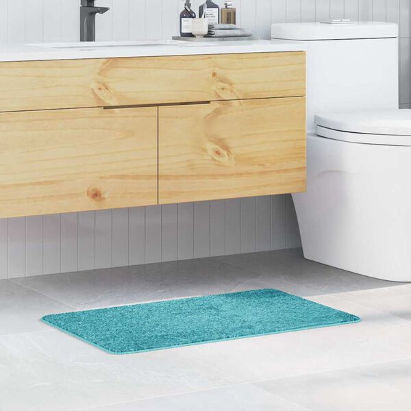 vidaXL Anti-slip Bath Mat Turquoise 50 x 80 cm PP