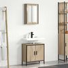 vidaXL Bathroom Furniture Set with Shelf 2 pcs Brown Engineered wood