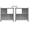 vidaXL Bookcase Grey Sonoma 72x28x77.5 cm Engineered Wood