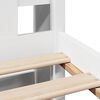 vidaXL Bookcase Bed without Mattress White 160x200 cm Solid Wood Pine
