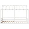 vidaXL Kids' Bed with Roof White 100x200 cm Solid Wood Pine