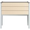 vidaXL Planter Ivory 100 x 45 x 90 cm Galvanised Steel