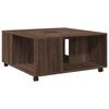 vidaXL Coffee Table Brown Oak 80x80x40 cm Engineered Wood