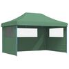 vidaXL Party Tent Folding Green 292 x 440 x 315 cm Oxford Fabric