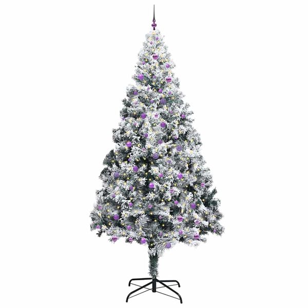 vidaXL Christmas Tree with 300 LEDs with Stand Green 300 cm PVC