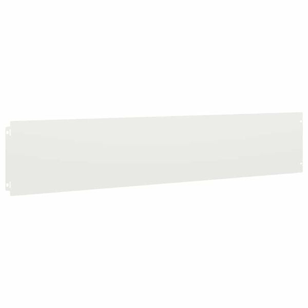 vidaXL Lawn Edgings 10 pcs White 20x103 cm Cold-rolled Steel